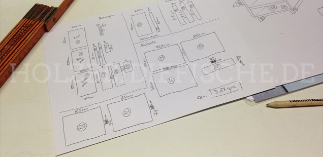 Wickeltischauflage Bauplan