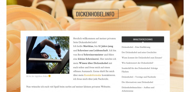 dickenhobel-info-website