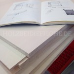 Skizzenbuch mit Planskizzen